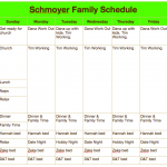 schedule
